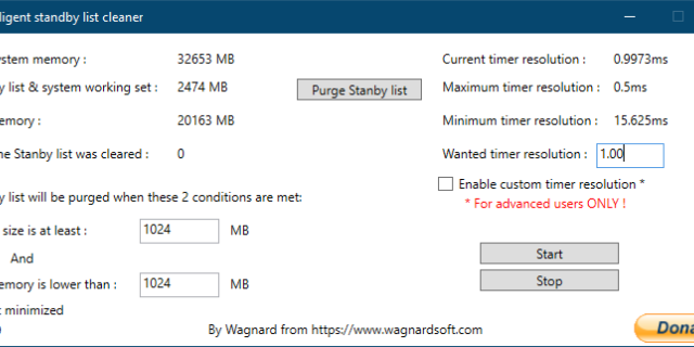 Download Intelligent standby list cleaner (ISLC) 1.0.4.3